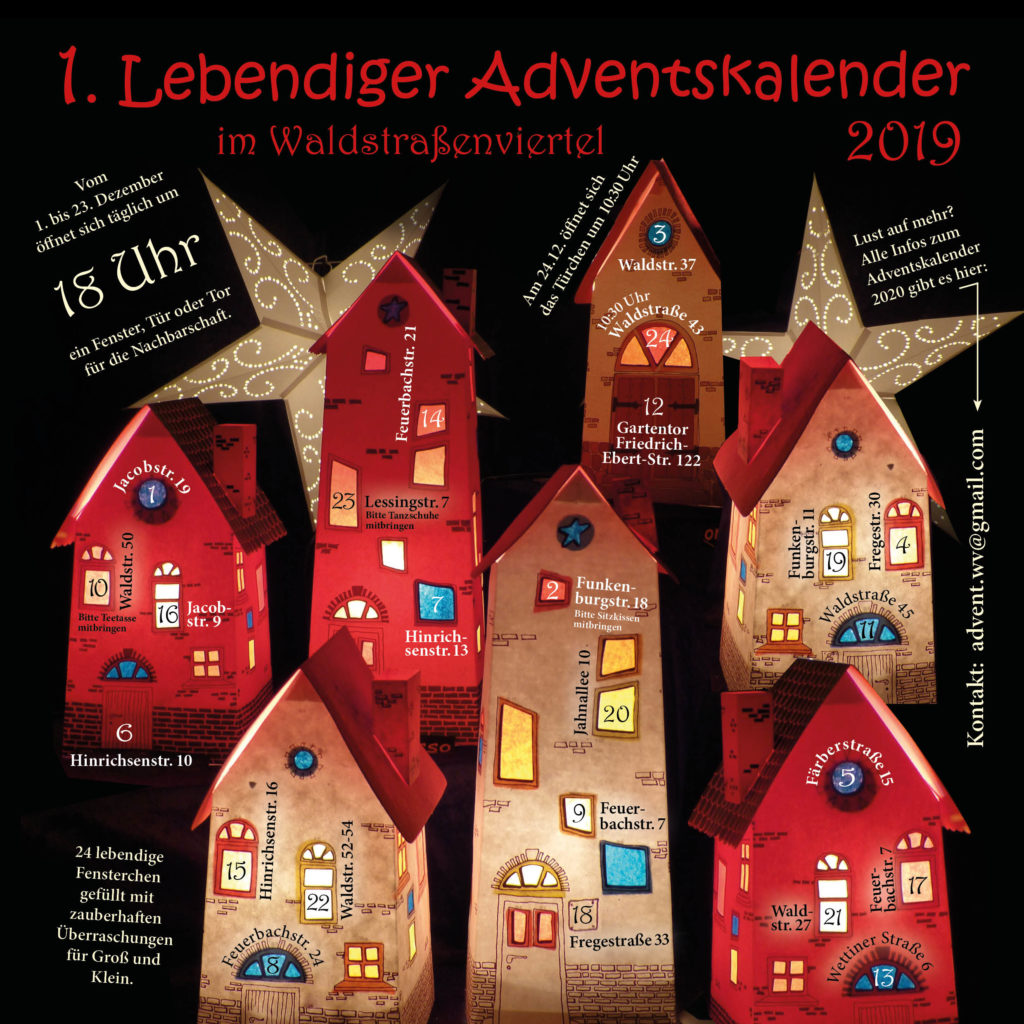 Die 24 Türchen des 1. Lebendigen Adventskalenders 2019